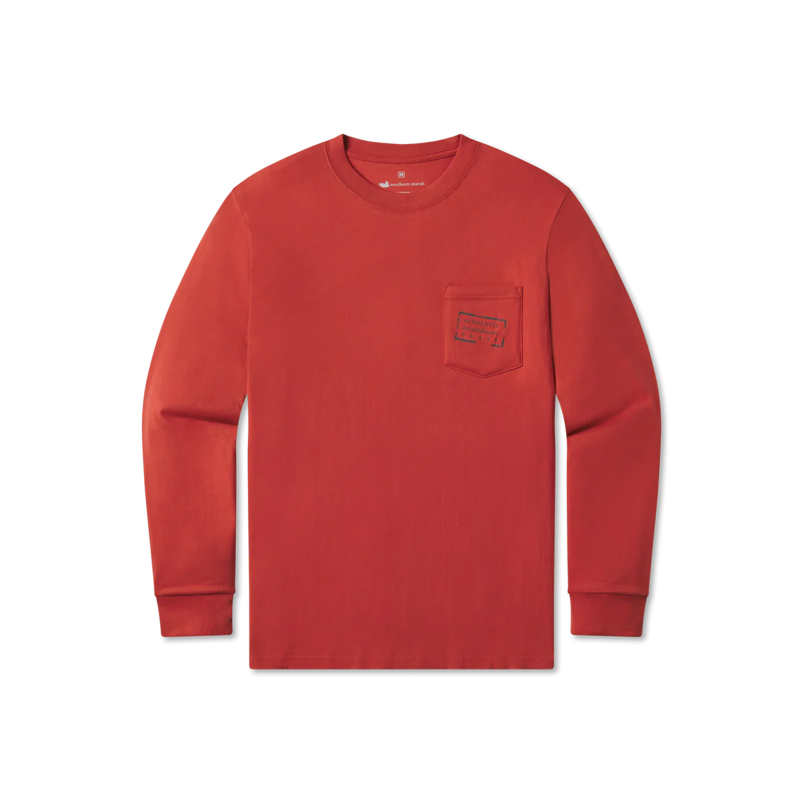 Southern Marsh Long Sleeve Authentic Tee Rust
