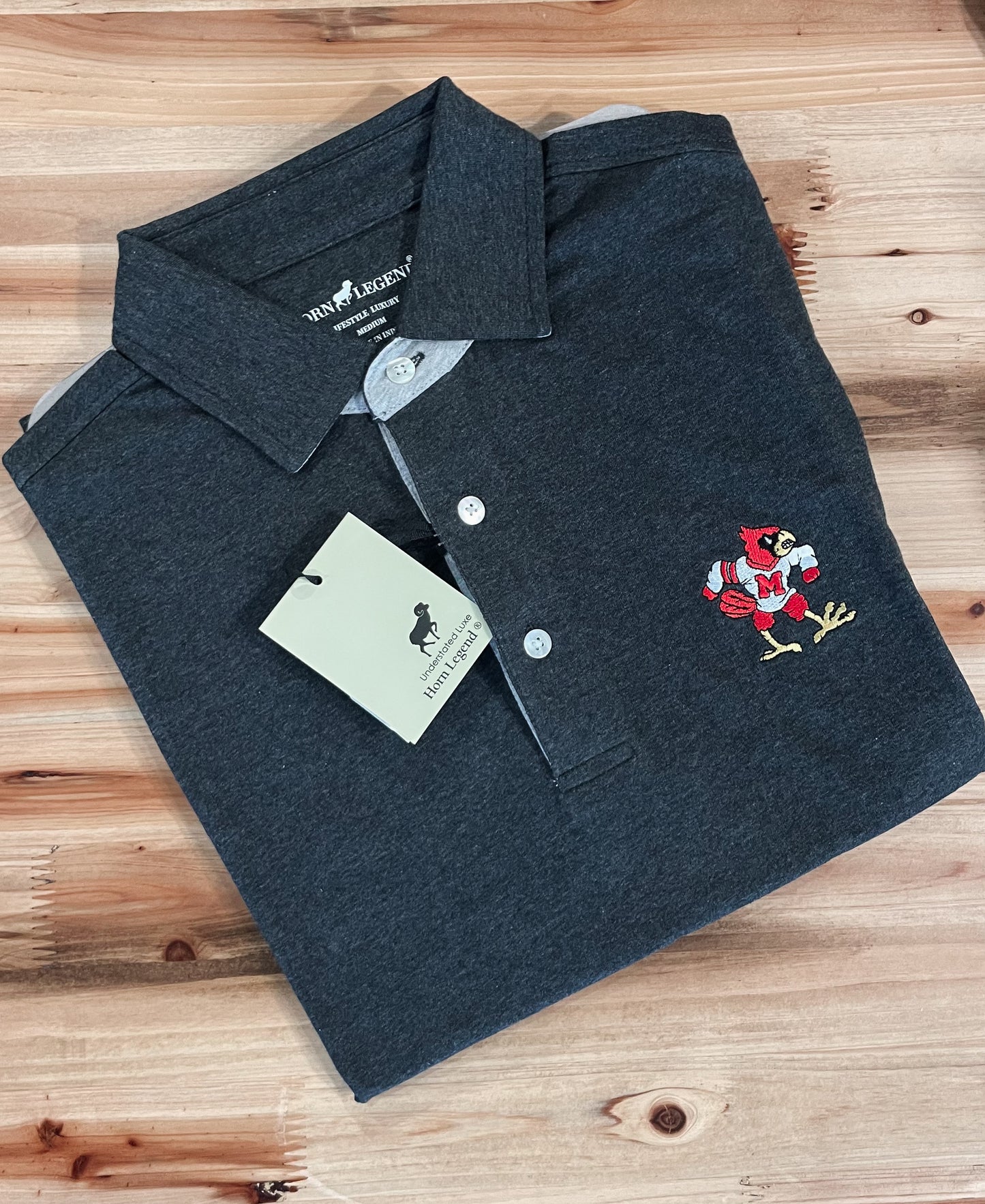 Horn Legend Mayfield Polo Charcoal