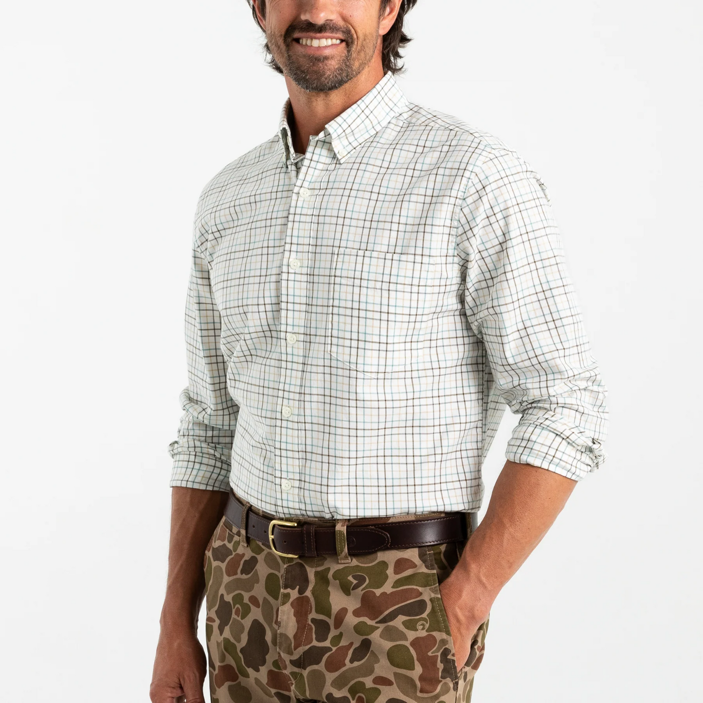 Duck Head Cotton Twill Sport Shirt Joyner Plaid