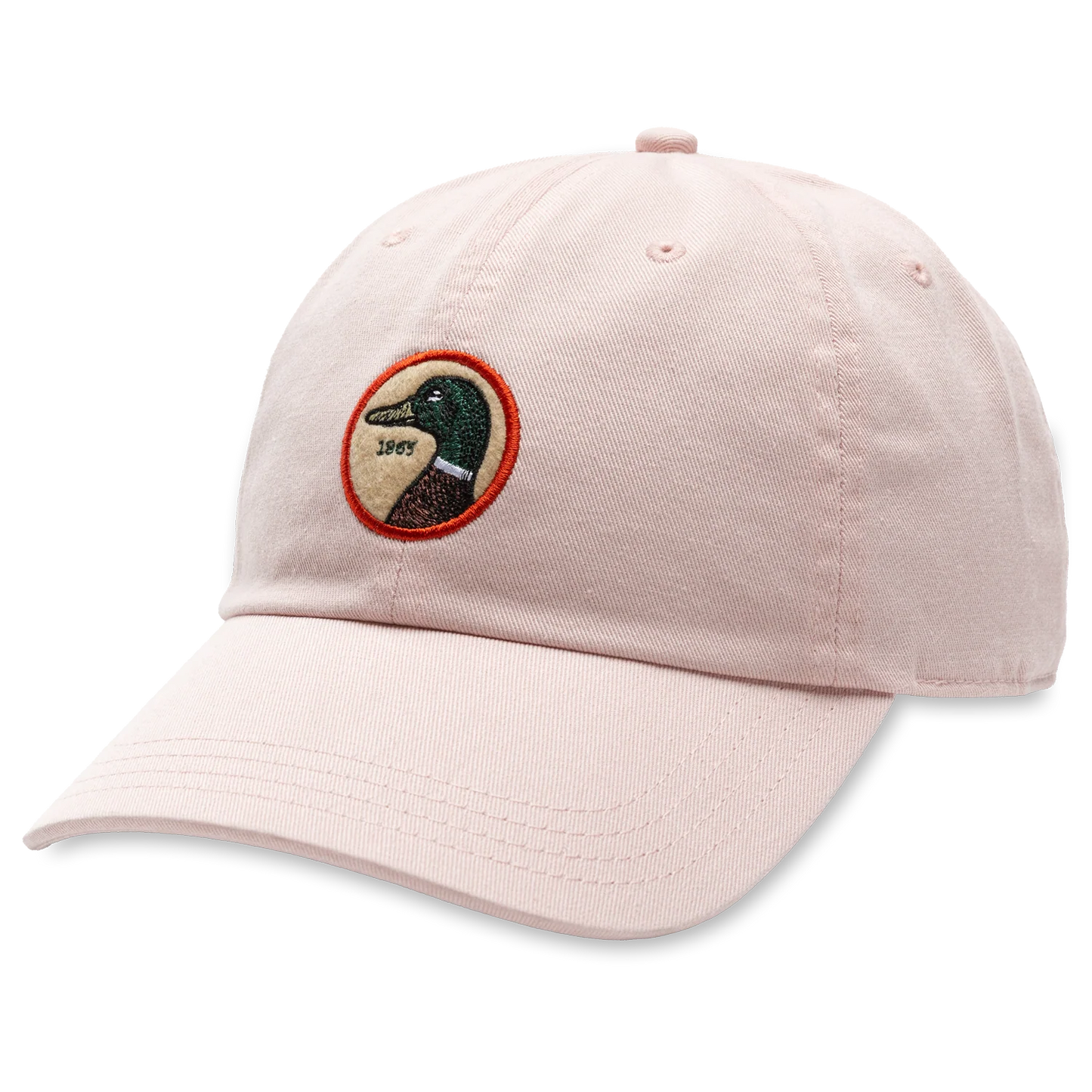 Duck Head Circle Patch Twill Hat Washed Pink