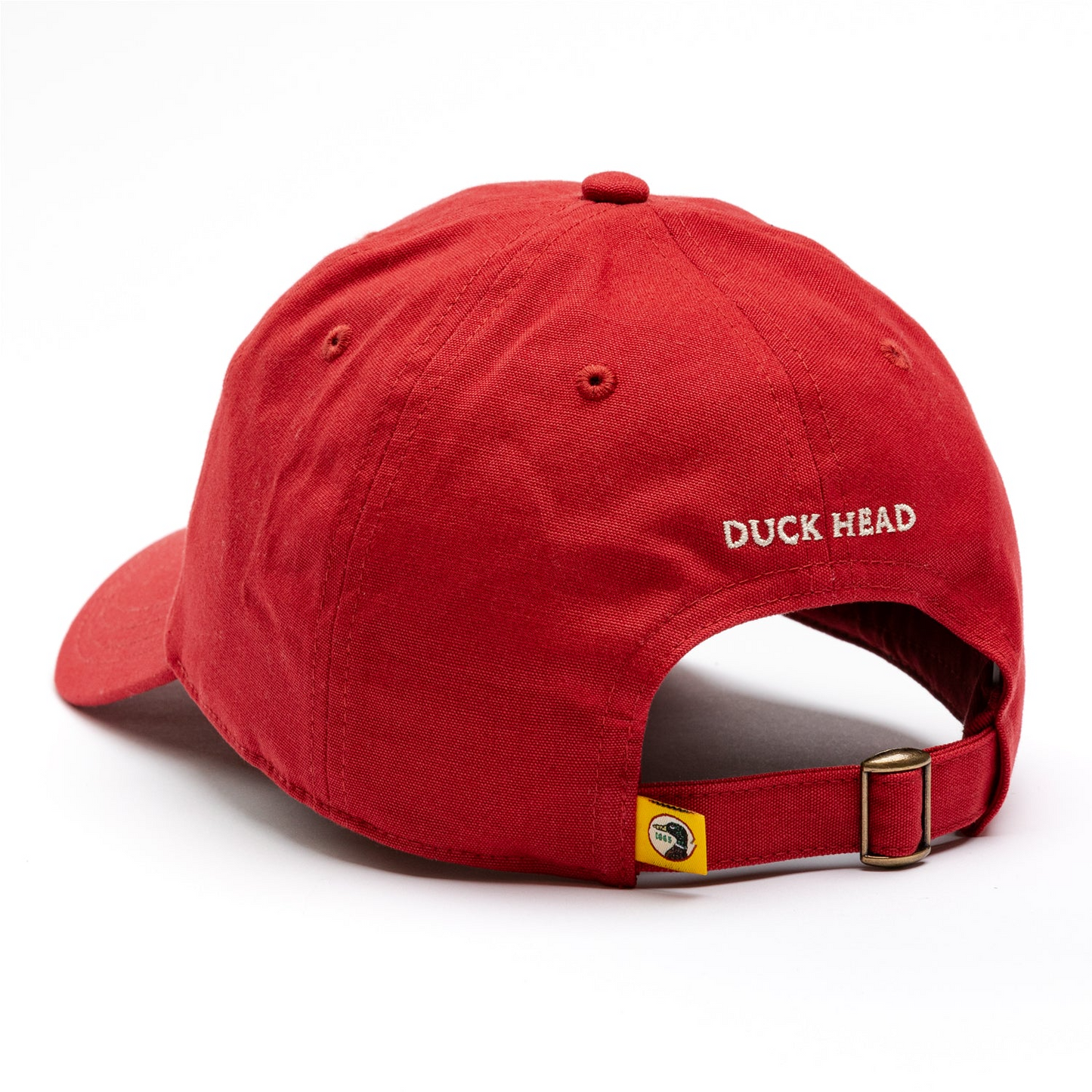 Duck Head Chinos Patch Canvas Hat Red Ochre