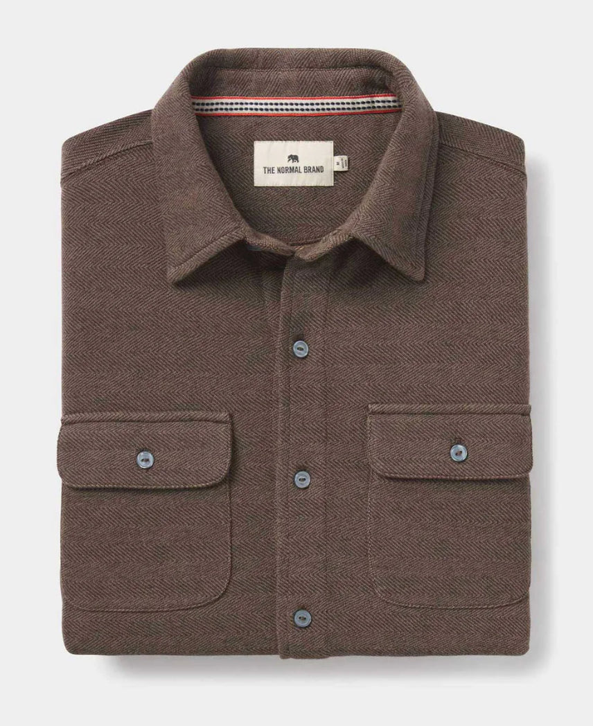 The Normal Brand Textured Knit Shirt in Java