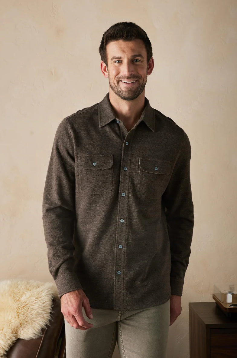 The Normal Brand Textured Knit Shirt in Java