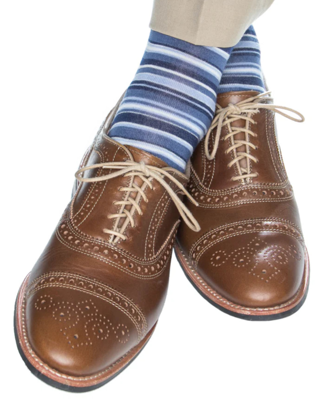 Fly Guys Menswear Blue Stipe Socks