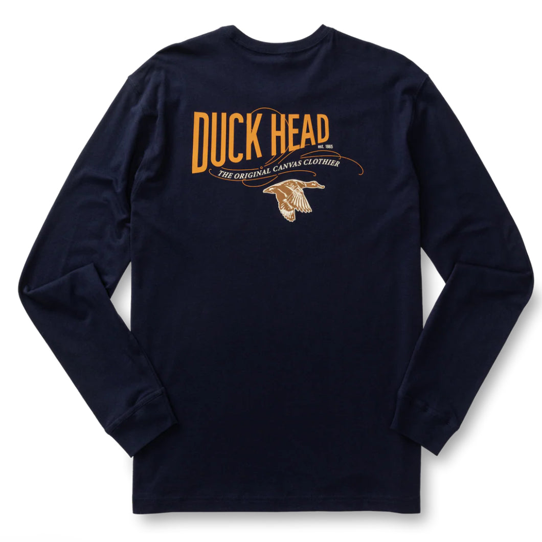 Duck Head Original Canvas Long Sleeve Maritime Blue