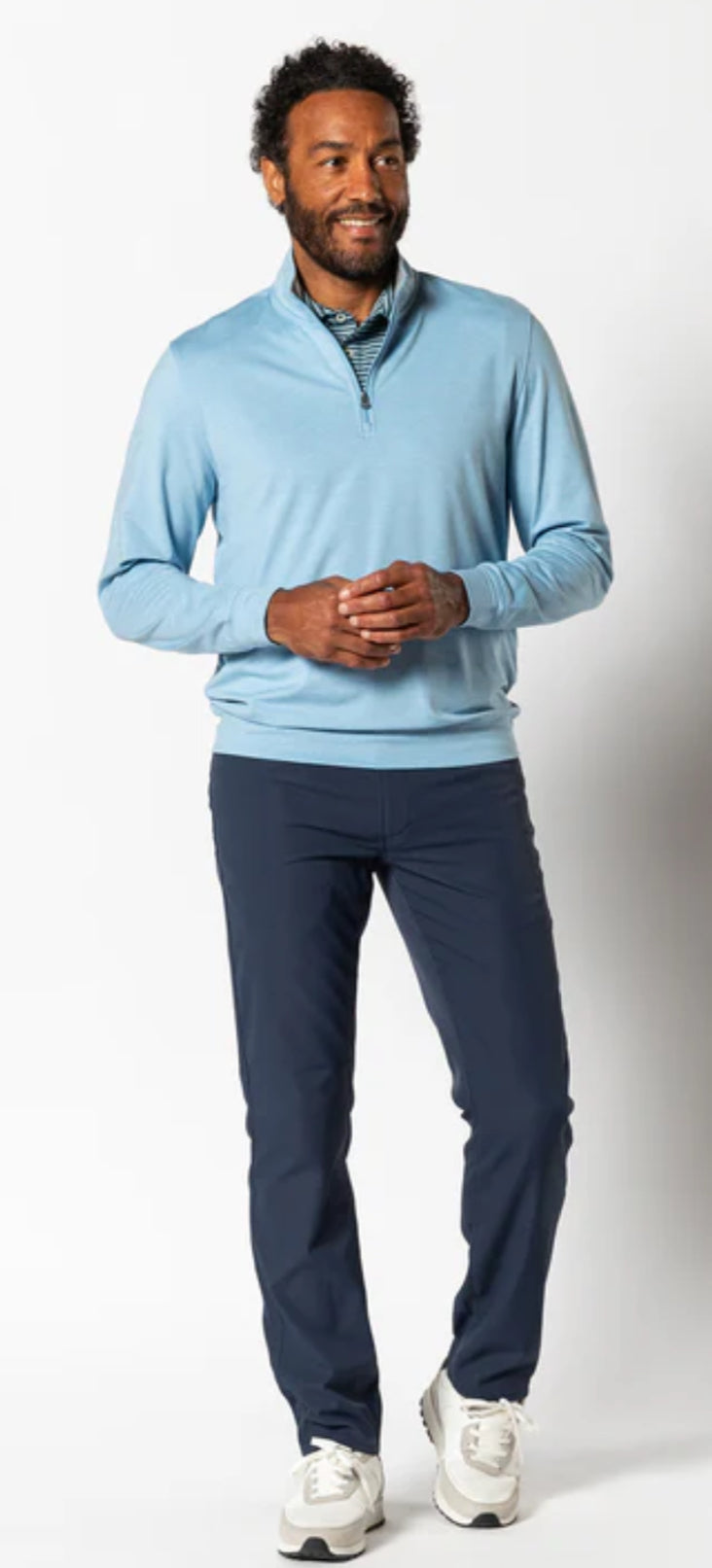 Duckhead Long Drive Performance Five-Pocket Navy