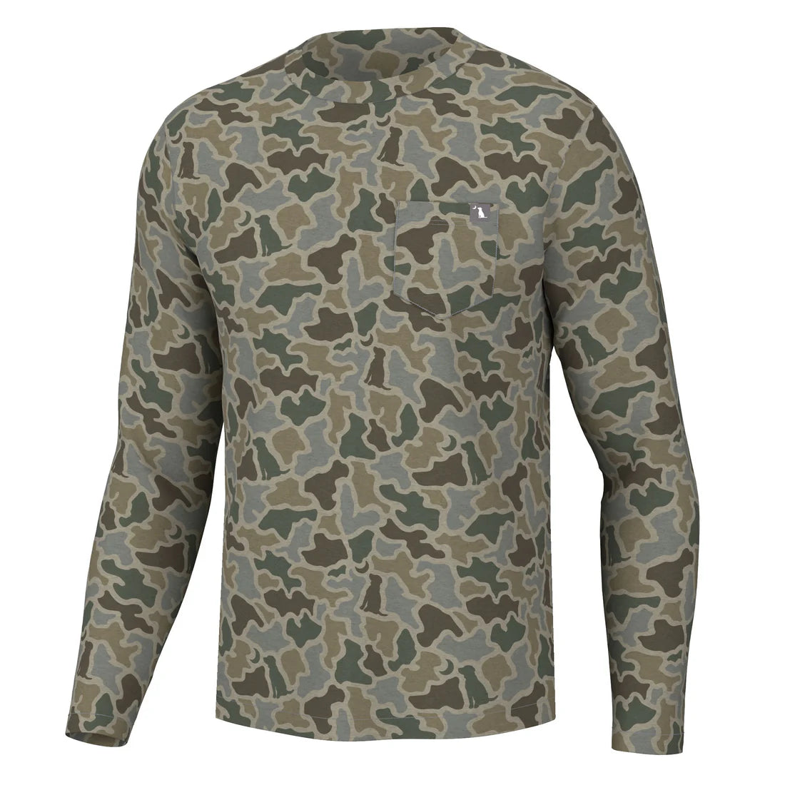 Local Boy Sand Dog And Moon Camo Long Sleeve