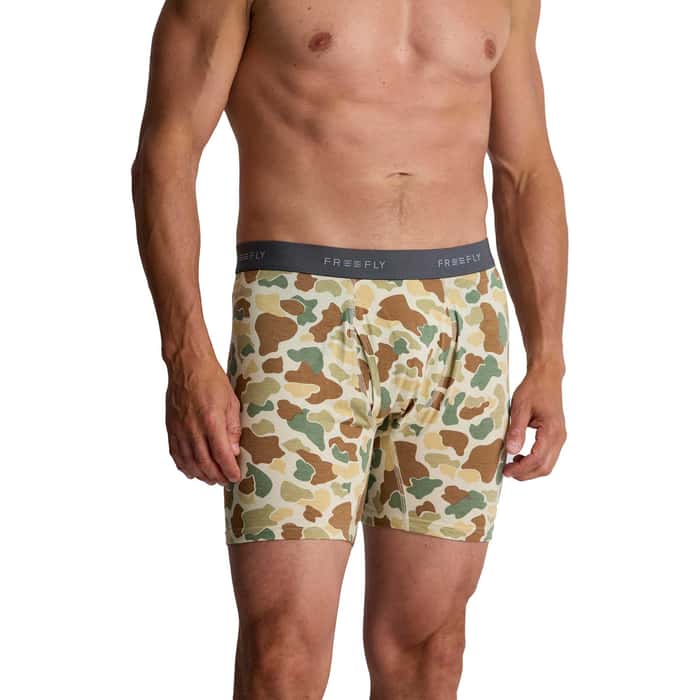 Free Fly Bamboo Motion Boxer Brief Vintage Camo