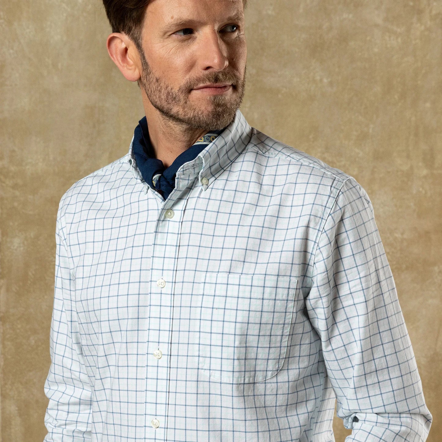 DUCK HEAD COTTON OXFORD SPORT SHIRT - KLINE PLAID