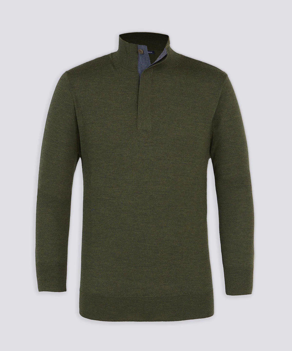 Turtleson Desmond Quarter Button Sweater Glen/Navy