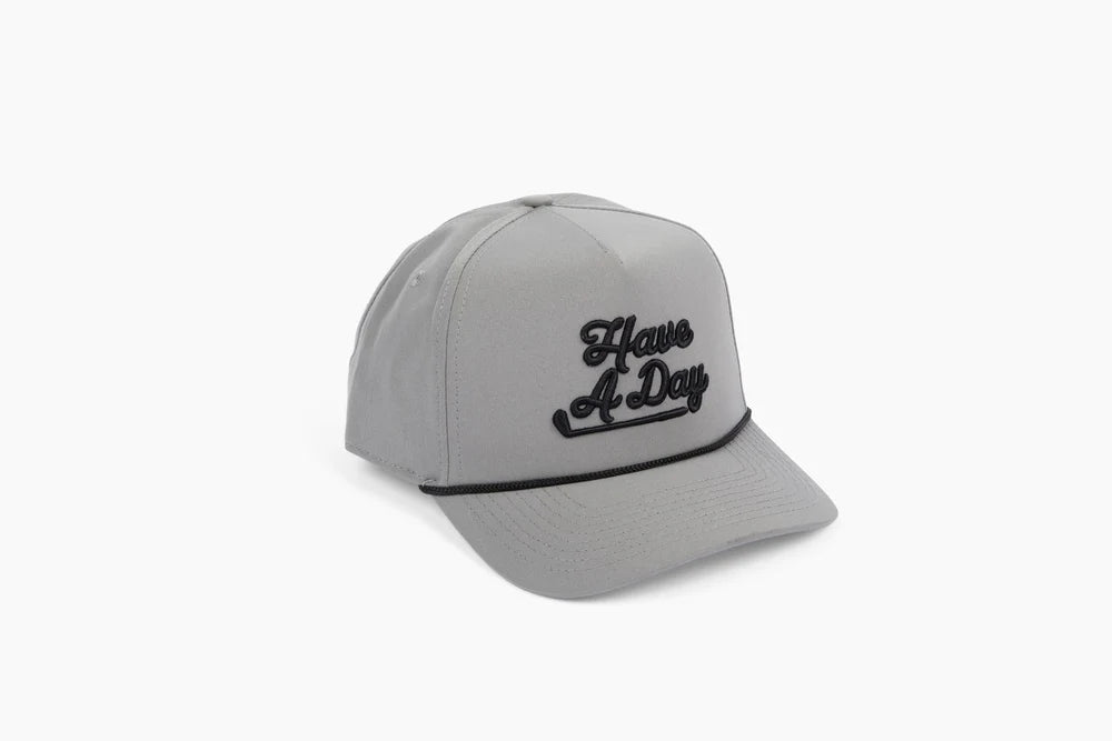 Breezy Golf Have a Day Gray Rope Hat
