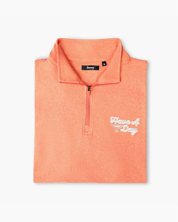 Breezy The Gimme Quarter-Zip Horizon Punch