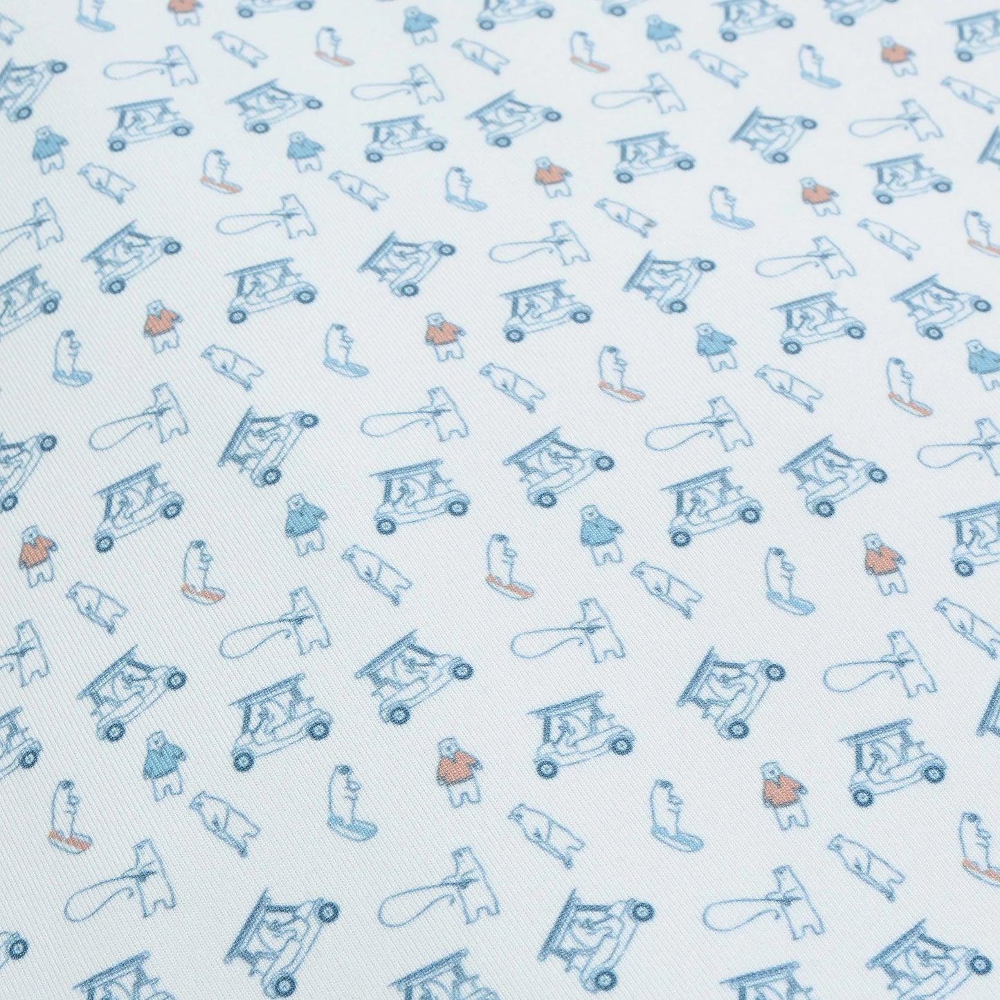 Genteal Stream to Green Printed Performance Polo