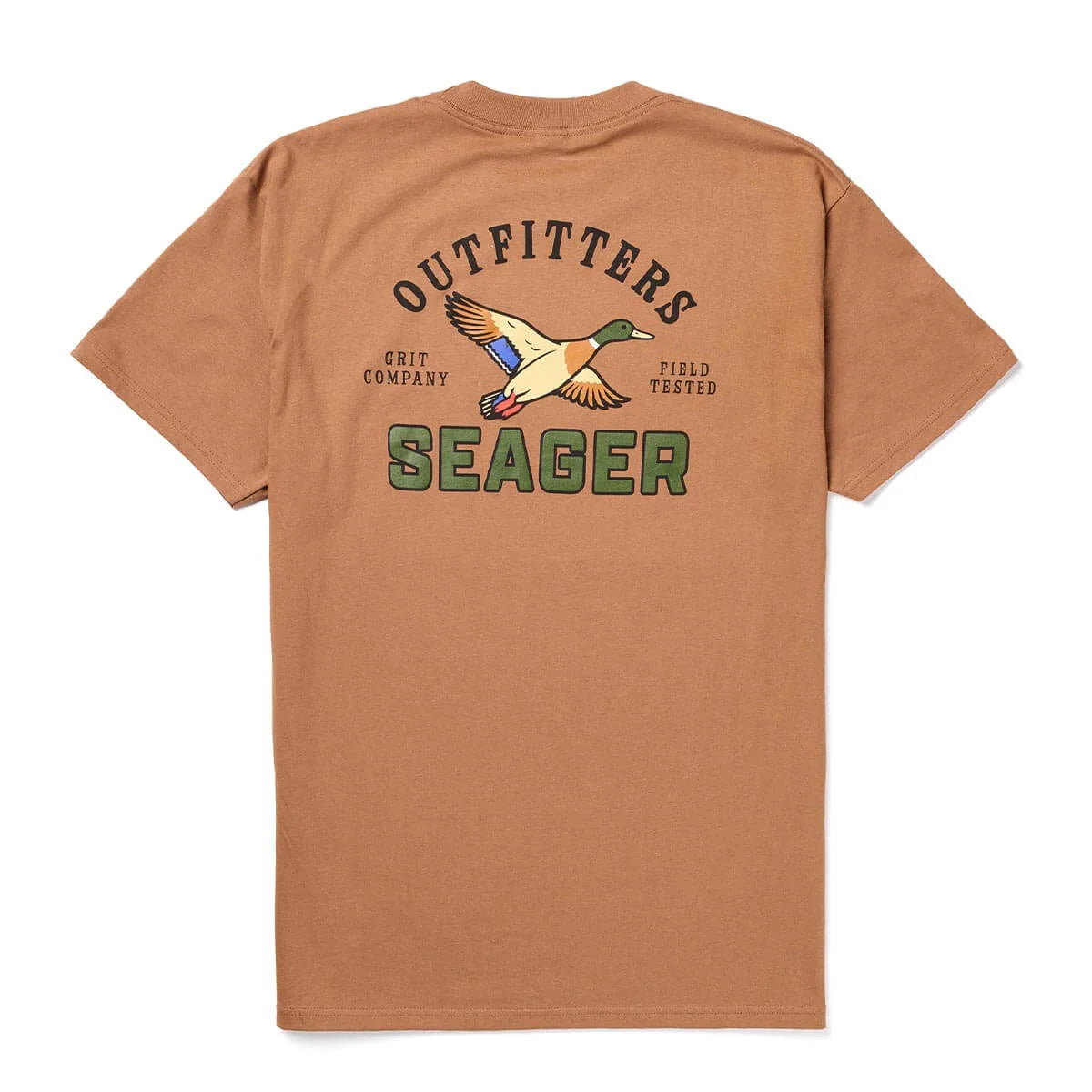 SEAGER OUTFITTERS TEE BROWN SUGAR