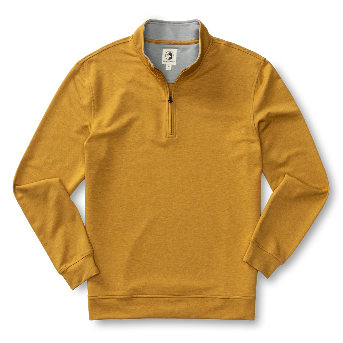 DUCK HEAD DUNMORE PERFORMANCE 1/4 ZIP PULLOVER AMBERWOOD HEATHER