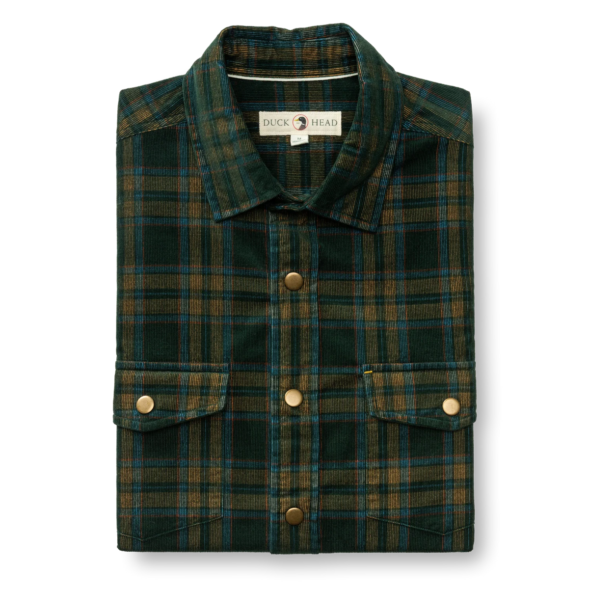DUCK HEAD CORDUROY SNAP SHIRT PINE GROVE