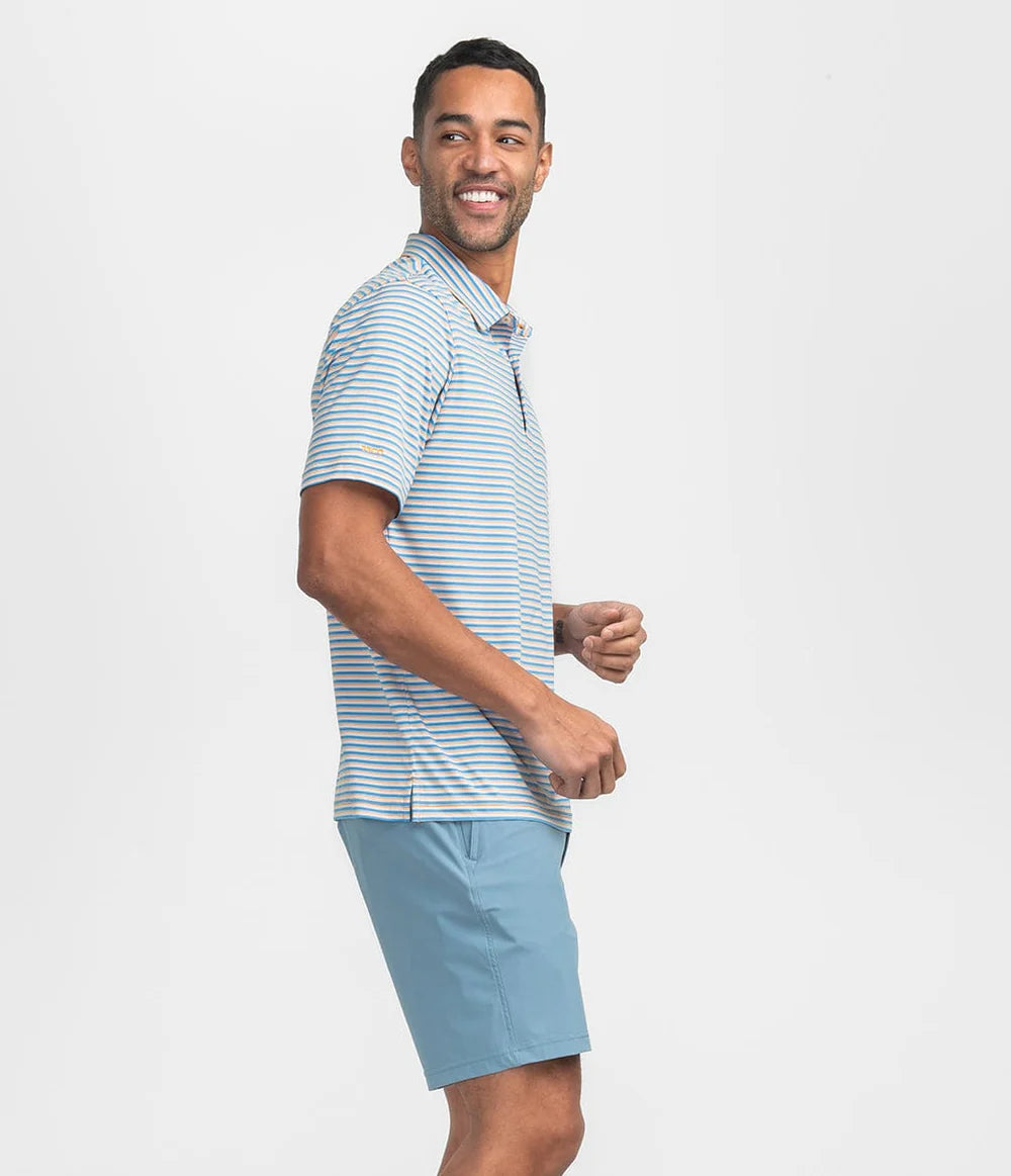 Southern Shirt Augusta Stripe Polo Azure