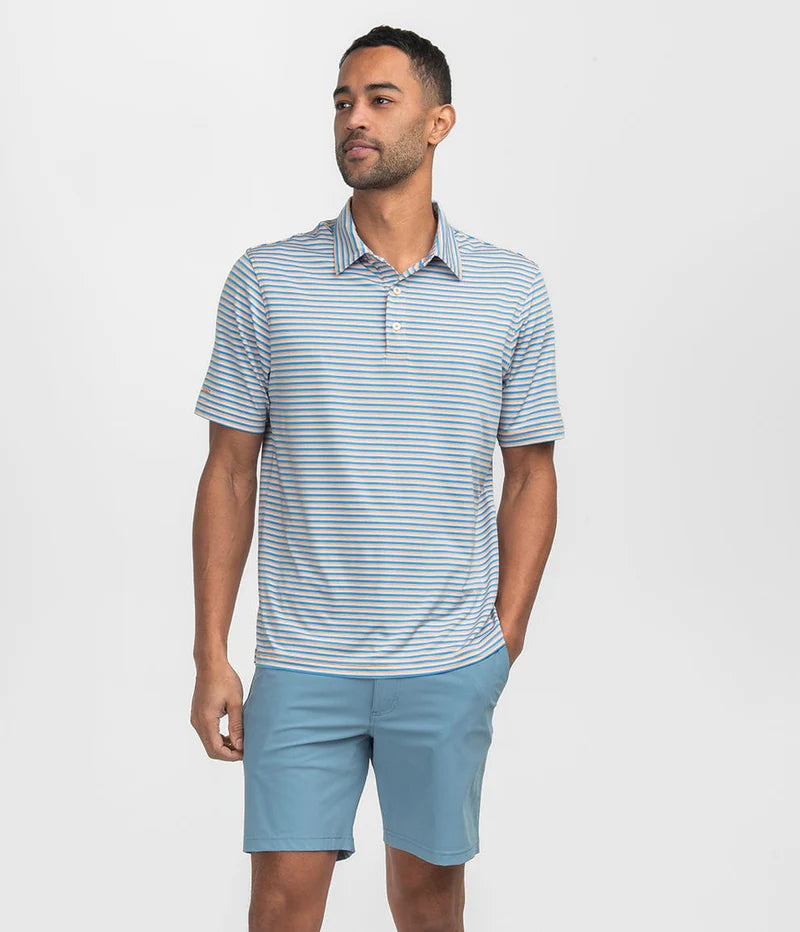 Southern Shirt Augusta Stripe Polo Azure