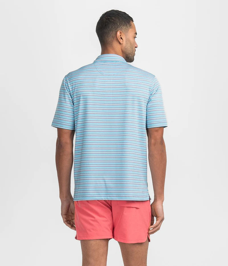 Southern Shirt Sawgrass Stripe Polo Marina