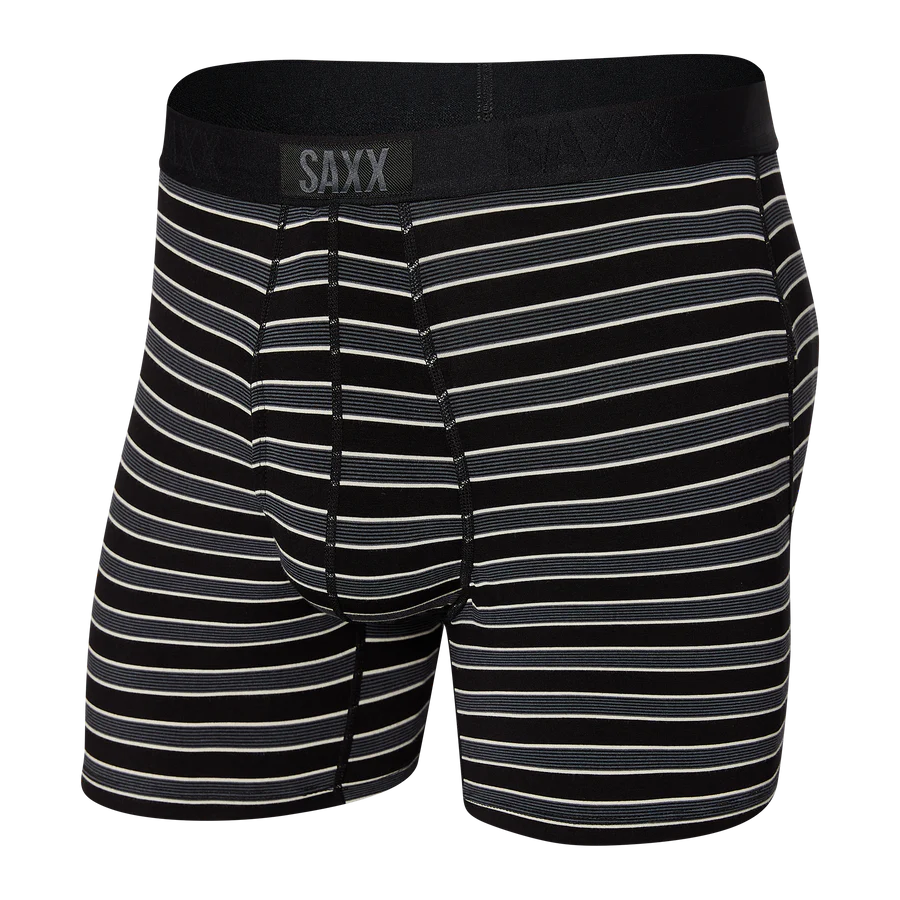 SAXX Ultra Super Soft Black Crew Stripe