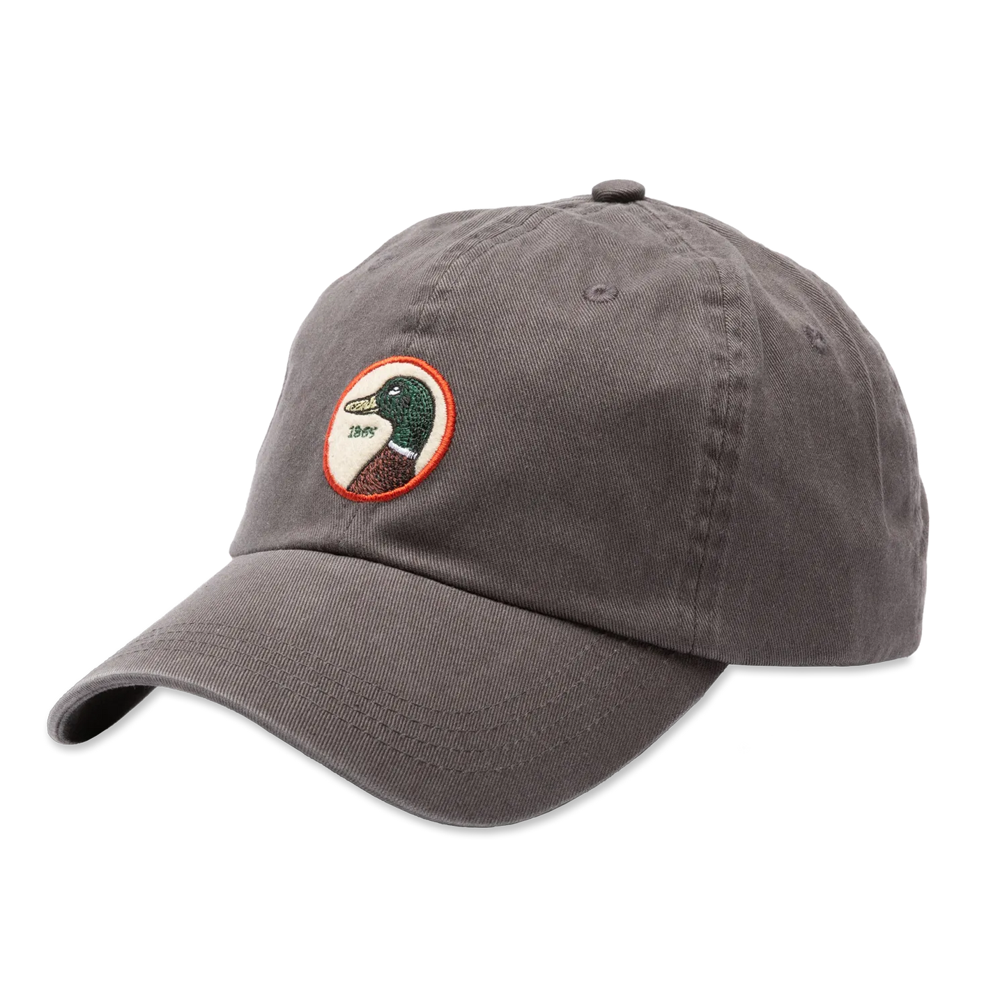 Duck Head Circle Patch Twill Hat Steel Gray