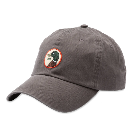Duck Head Circle Patch Twill Hat Steel Gray