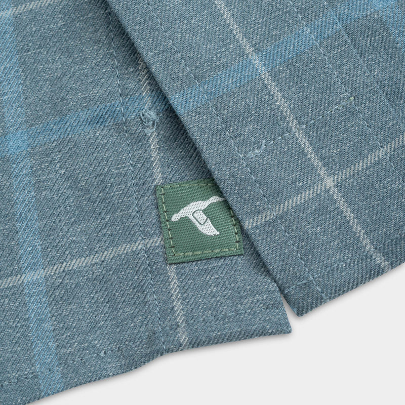 Gen Teal Sawyer Untucked Performance Flannel - Quarry