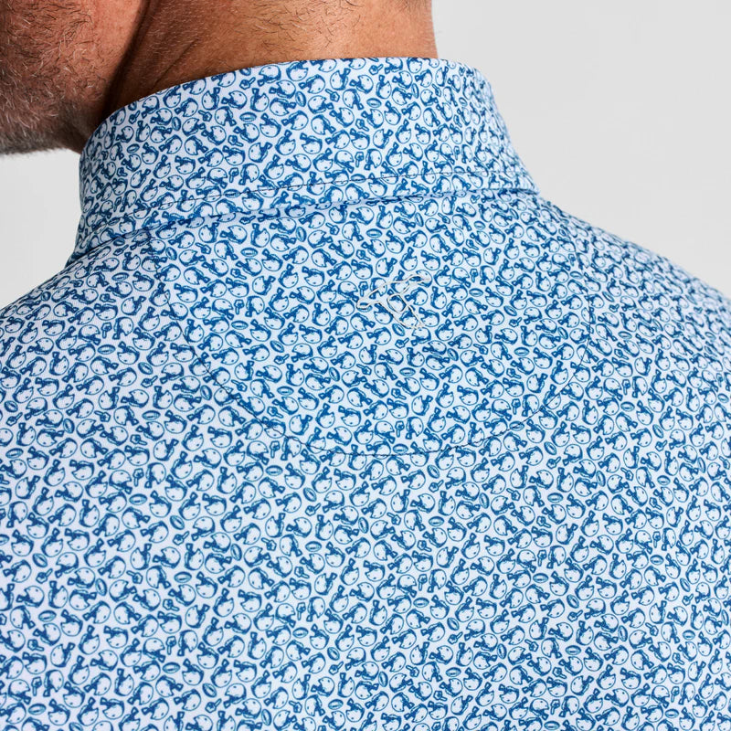 Genteal Navy Helmet Havoc Printed Performance Polo