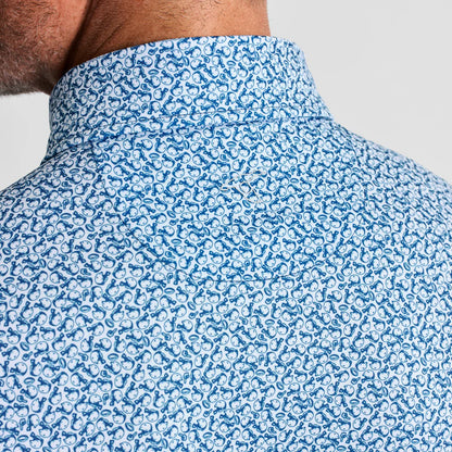 Genteal Navy Helmet Havoc Printed Performance Polo