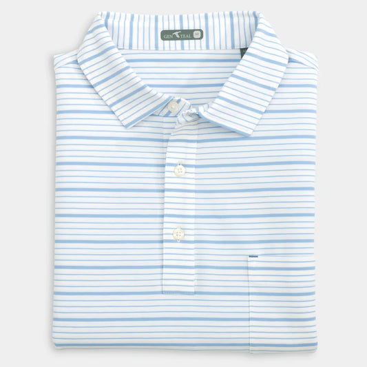 Gen Teal Kelley Cotton Blend Polo