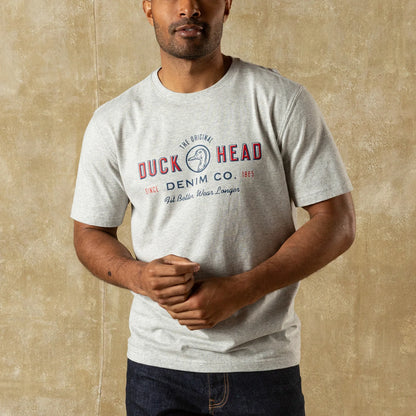 DUCK HEAD DENIM CO. T-SHIRT VARSITY GREY