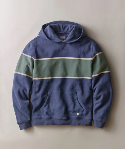 Marine Layer Cloud 9 Fleece Hoodie Mood Indigo Colorblock