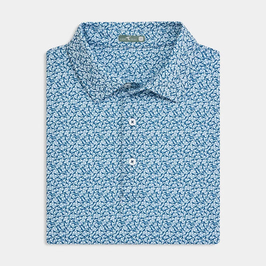 Genteal Navy Helmet Havoc Printed Performance Polo