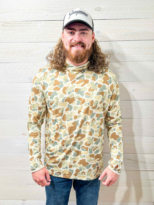 Free Fly Bamboo Lightweight Hoodie Vintage Camo