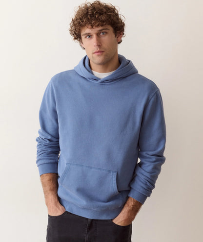 MARINE LAYER RELAXED CLOUD 9 FLEECE HOODIE COPEN BLUE
