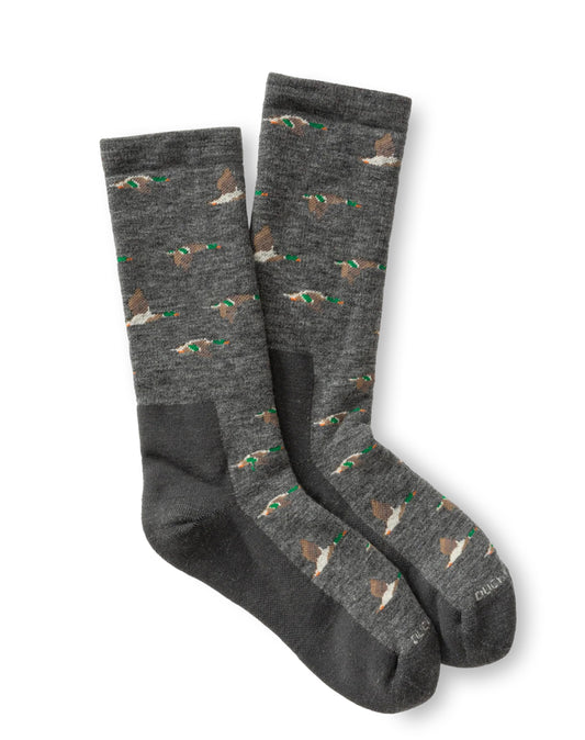 DUCK HEAD HEATHER GREY SOCKS