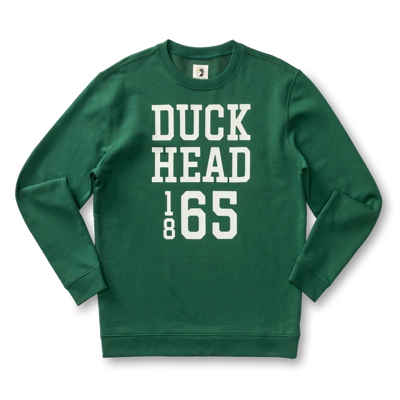 DUCK HEAD FRENCH TERRY CREWNECK SWEATSHIRT/ GREEN