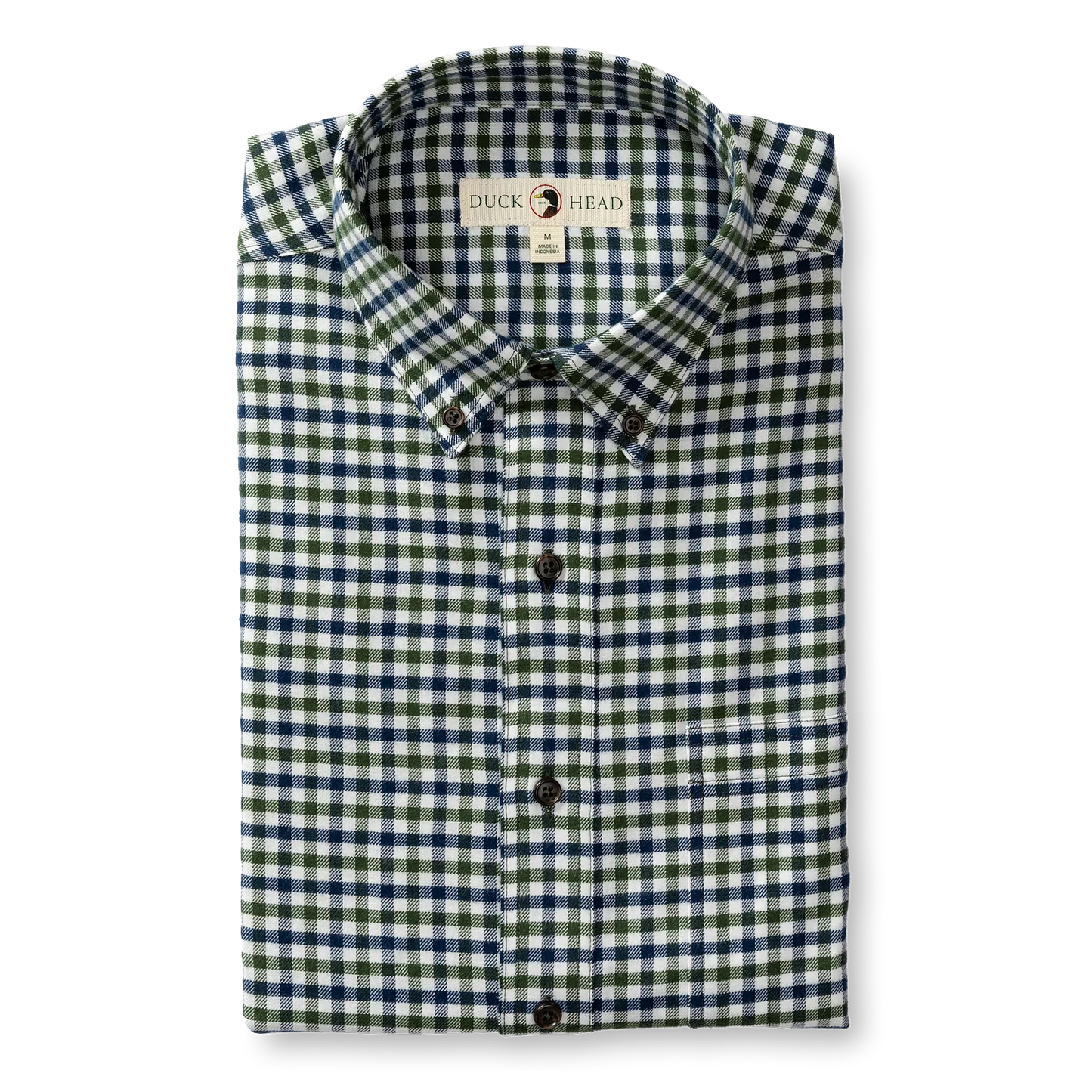 Duck Head Cotton Flannel Sport Shirt Varney Plaid