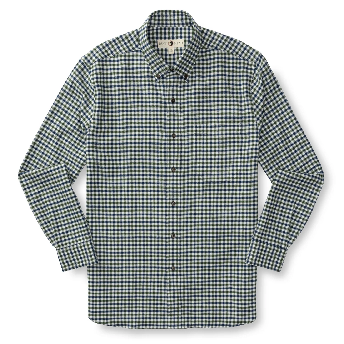 Duck Head Cotton Flannel Sport Shirt Varney Plaid