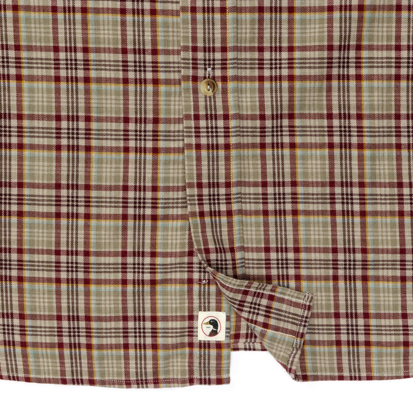 Cotton/Wool Twill Sport Shirt Westfall Plaid - Tawny Port