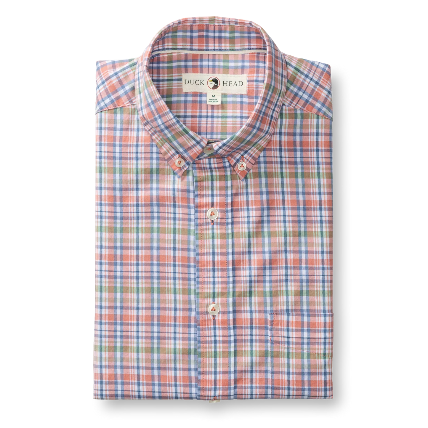 DUCK HEAD COTTON TWILL SPORT SHIRT - PRATT PLAID