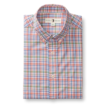 DUCK HEAD COTTON TWILL SPORT SHIRT - PRATT PLAID