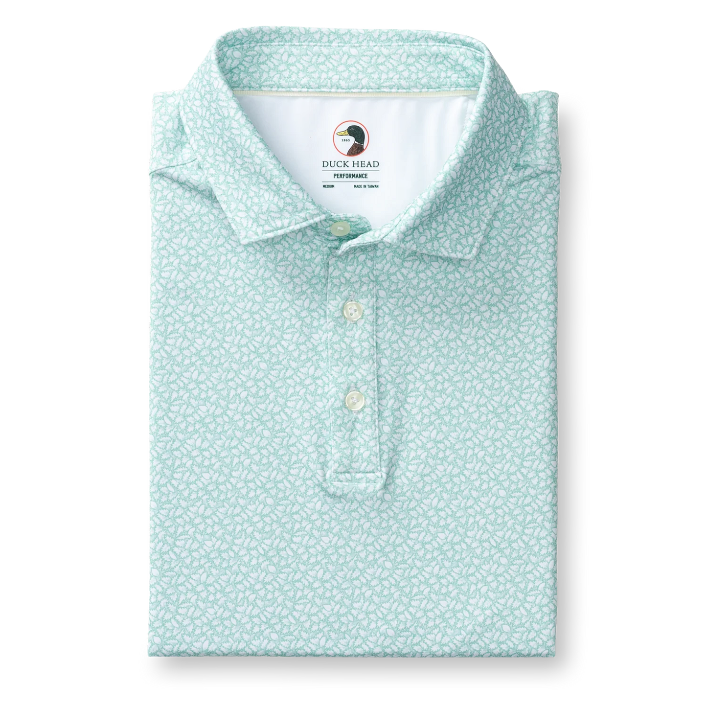 DUCK HEAD LONG DRIVE PERFORMANCE POLO - BAY FLORAL