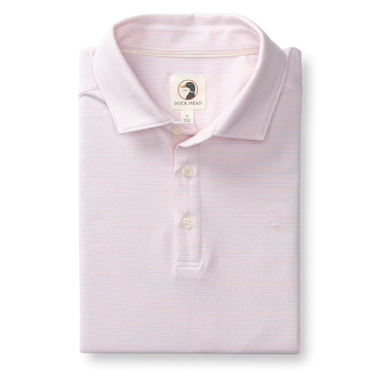 DUCK HEAD HANOVER PIMA COTTON JERSEY STRIPE POLO