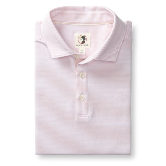 DUCK HEAD HANOVER PIMA COTTON JERSEY STRIPE POLO
