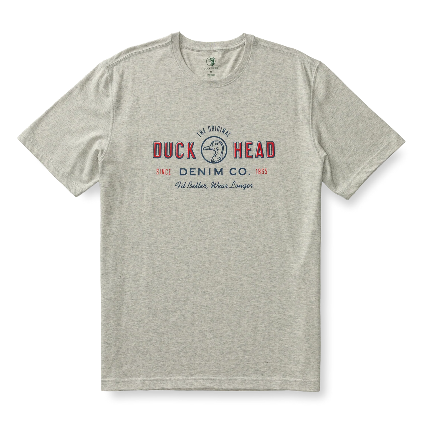 DUCK HEAD DENIM CO. T-SHIRT VARSITY GREY