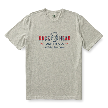 DUCK HEAD DENIM CO. T-SHIRT VARSITY GREY