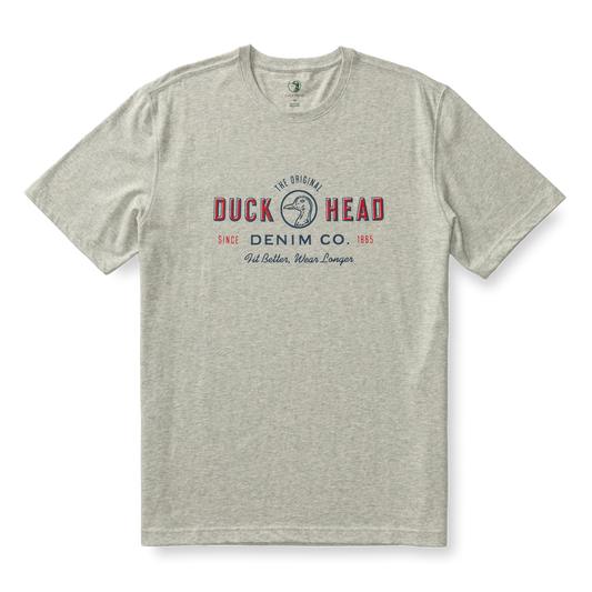 DUCK HEAD DENIM CO. T-SHIRT VARSITY GREY