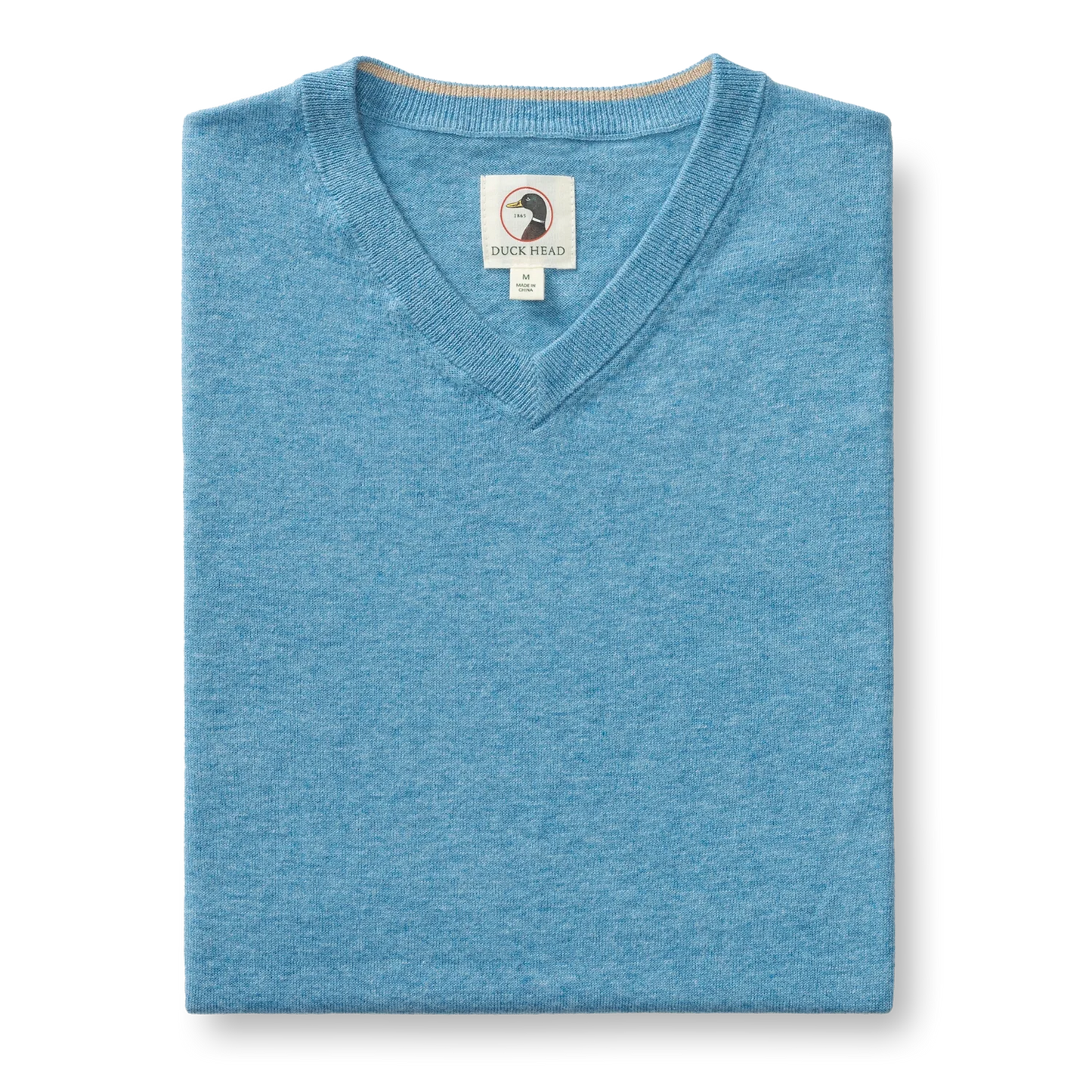 DUCK HEAD BUCKLEY JERSEY V-NECK SWEATER