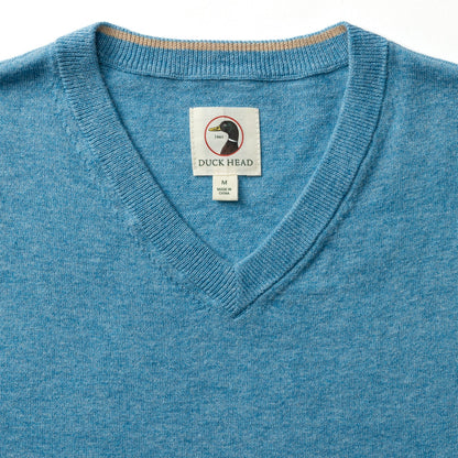 DUCK HEAD BUCKLEY JERSEY V-NECK SWEATER